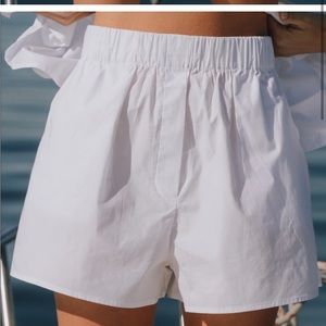 Never worn DAILY DRILLS Solid Resort Shorts white - never worn